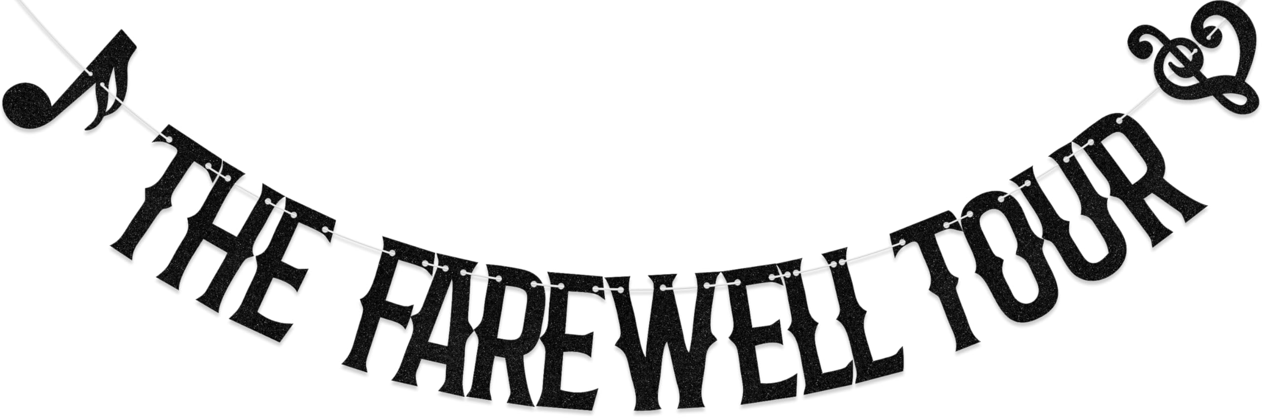 Aumccxz The Farewell Tour Banner Music Bachelorette Party Decorations He Put A Rock On It Engagement Wedding Party Decorations Black