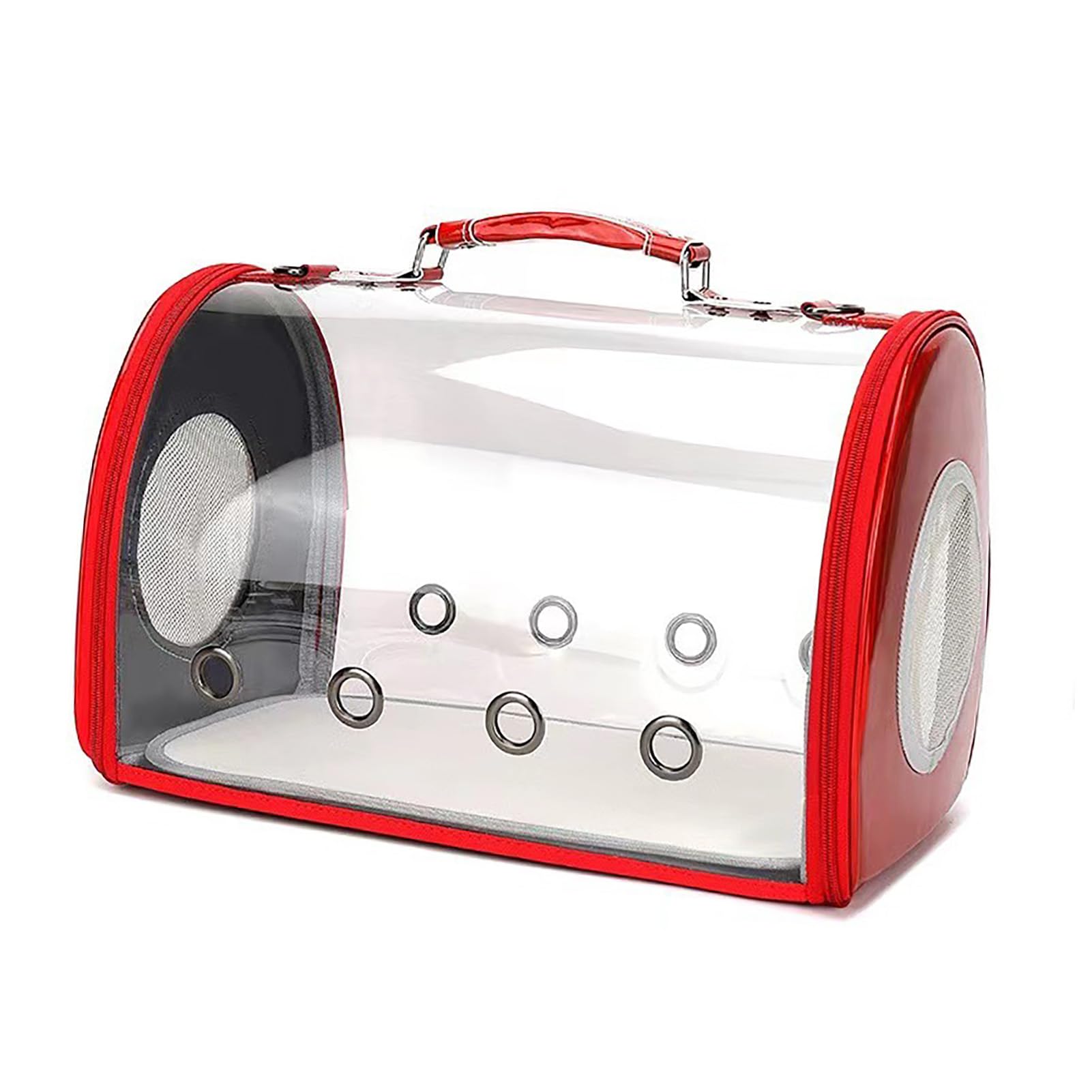 Bolsa para Mascotas con cápsula Transparente, transportín para Gatos de Gran Capacidad con Dos Orificios de ventilación Laterales, Bolsa Transparente portátil para Gatos para Viaje
