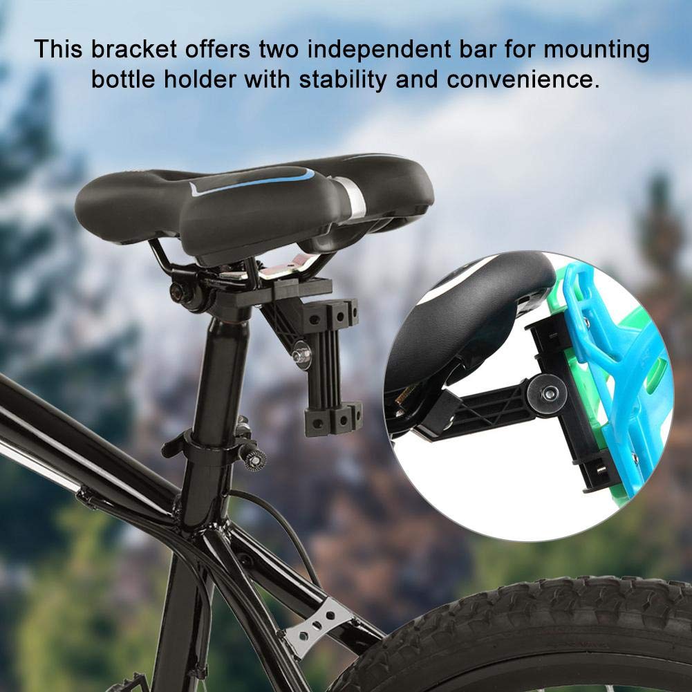 Adaptateur De Montage De Porte-bidon Sur Selle De Vélo - Compatible Plupart Selles, En ABS | Pour Cage à Eau - 6
