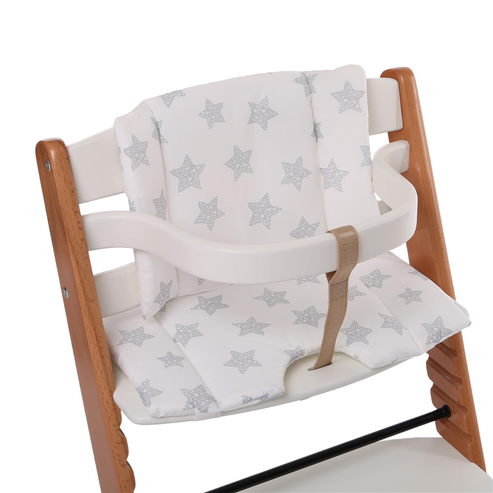 Wooden Highchair Pad with Not Slip Features Easy Attachments Comfortable Seats Pad Breathable Seats Covers for Daily Use