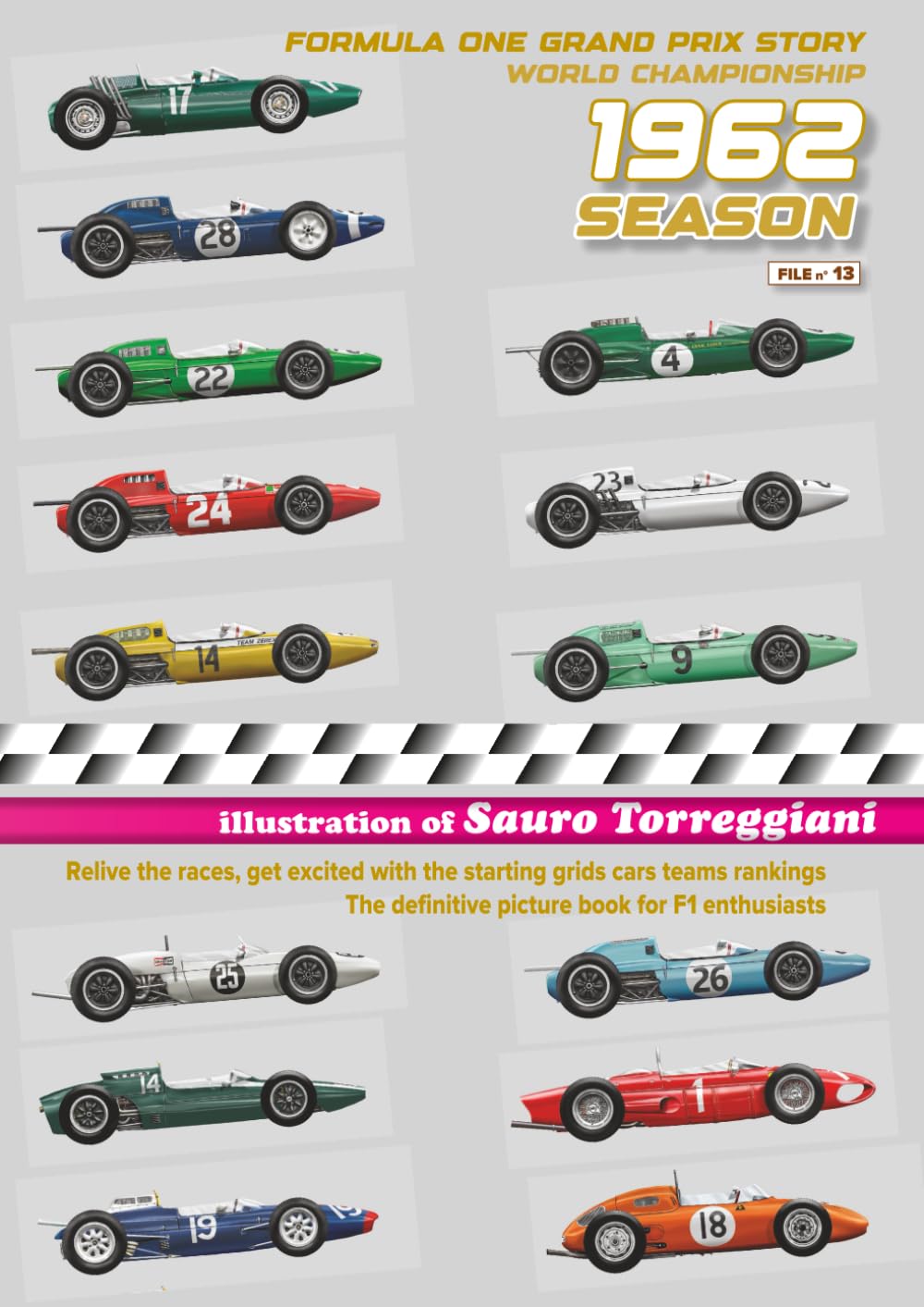 1962 Season Formula One Grand Prix Story World Championship:: Relive the races, get excited with the starting grid cars teams rankings. The definitive picture book for F1 enthusiast