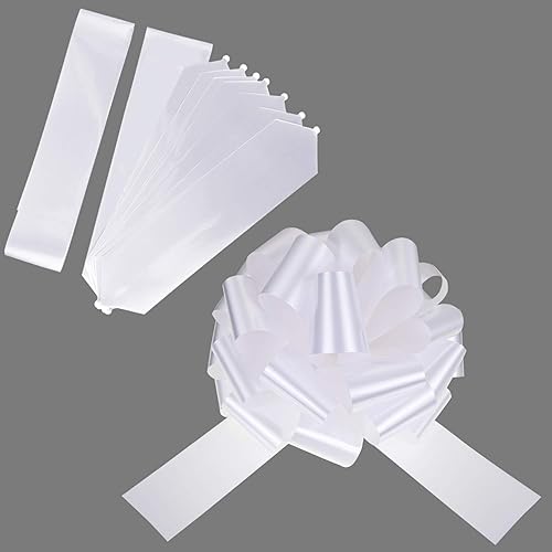 Miniatura 2 de Lazo de envoltura para automóvil, con un listón de 20 pies para decorar el vehículo en matrimonios, fiestas de casas nuevas y celebraciones.