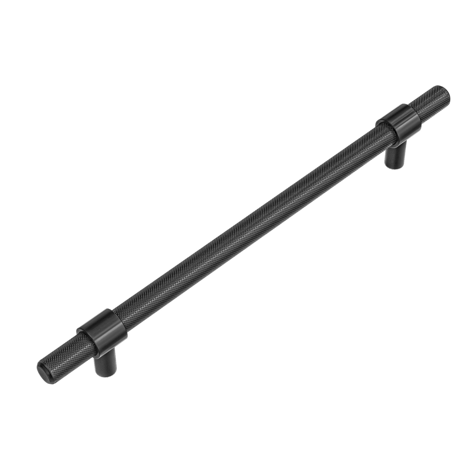 Amig - 10er-Pack Möbelgriffe - 192 mm - Matt Schwarz - Aus Edelstahl - Für Küchen- und Badezimmermöbel - Mod. 836