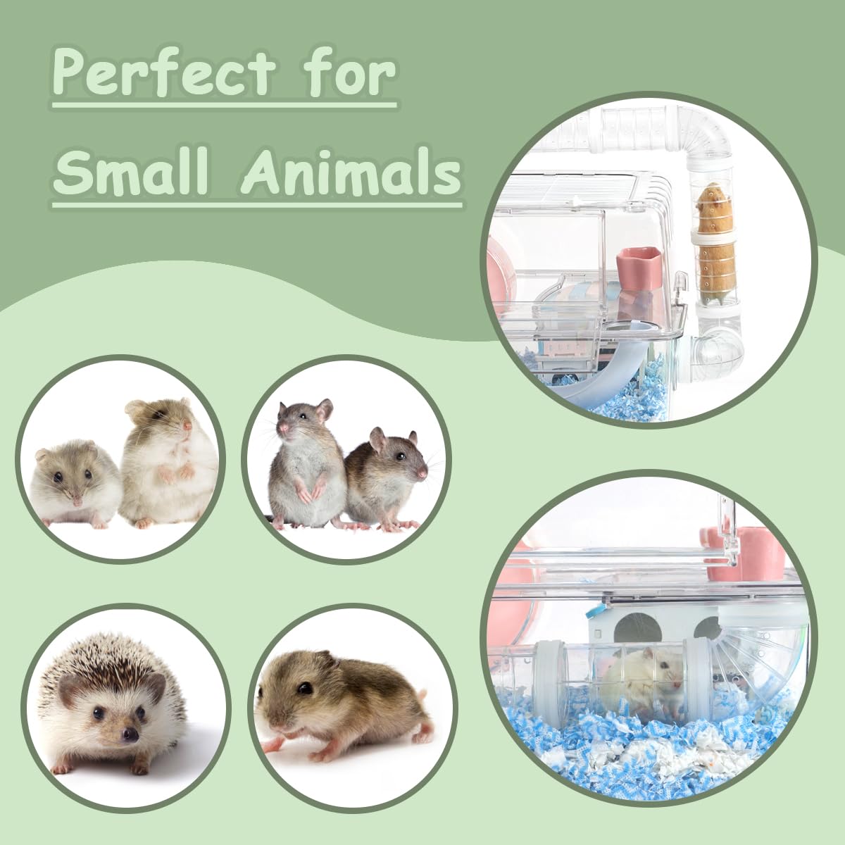 2 kit di tubi per criceto, fai da te, tunnel per criceti, avventura, tubo esterno, collegamento trasparente, per ratto e criceti, accessori per criceti, topo, piccoli animali, sport, expand Space