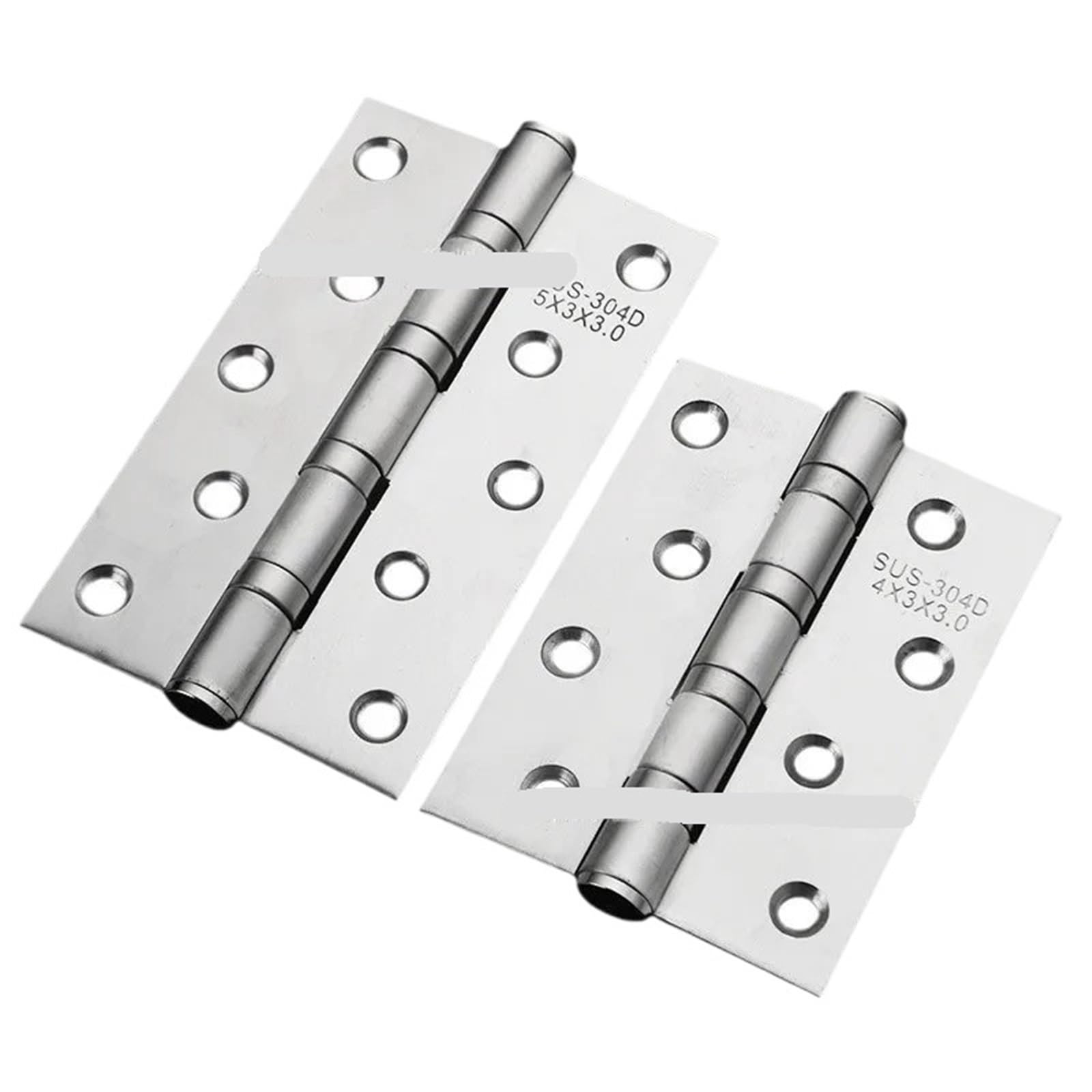 Kdhcvkz Silver 1Pcs 4-Inch Stainless Steel 304 Thickened Door Hinge(Silver)