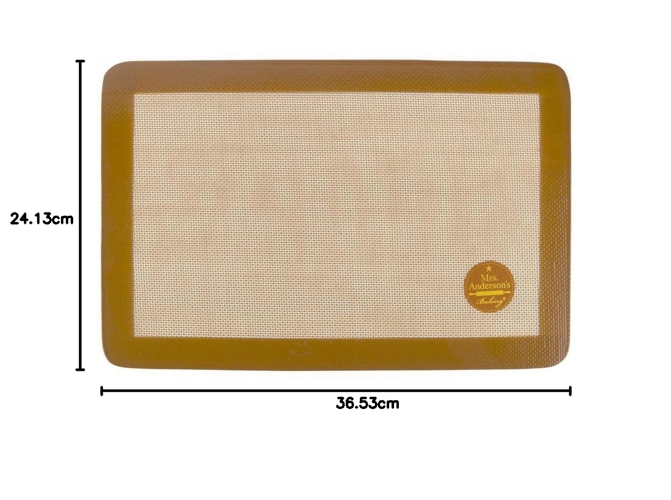 Mrs. Anderson's Baking Antihaft-Silikon-Backmatte – wiederverwendbare Ofeneinlage & Gebäckmatte – für Brot, Kekse, Braten und mehr – Baker's Essentials – hitzebeständig bis 250 °C –