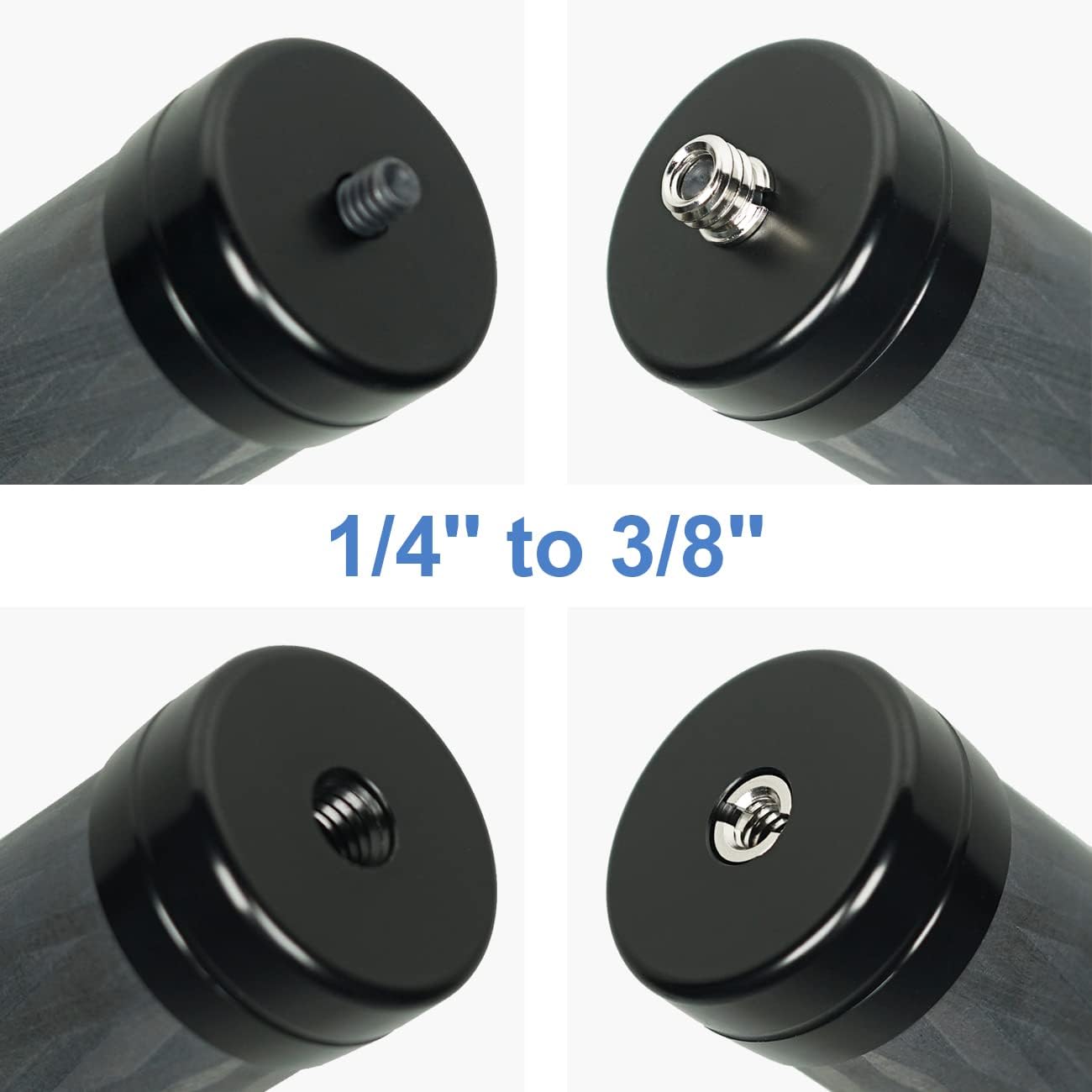 SIOTI Tripod Carbon Fiber Extension Arm, Monopod Extension Tube, 36mm Diameter, Compatiable with Tripod or Monopod, Works with Camera or Gimbal