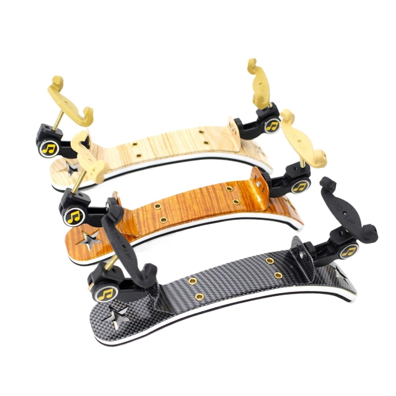 Poggiaspalla for violino 3/4-4/4 Poggiaspalla in alluminio for violino Accessori for strumenti a pizzico regolabili in altezza(Block)