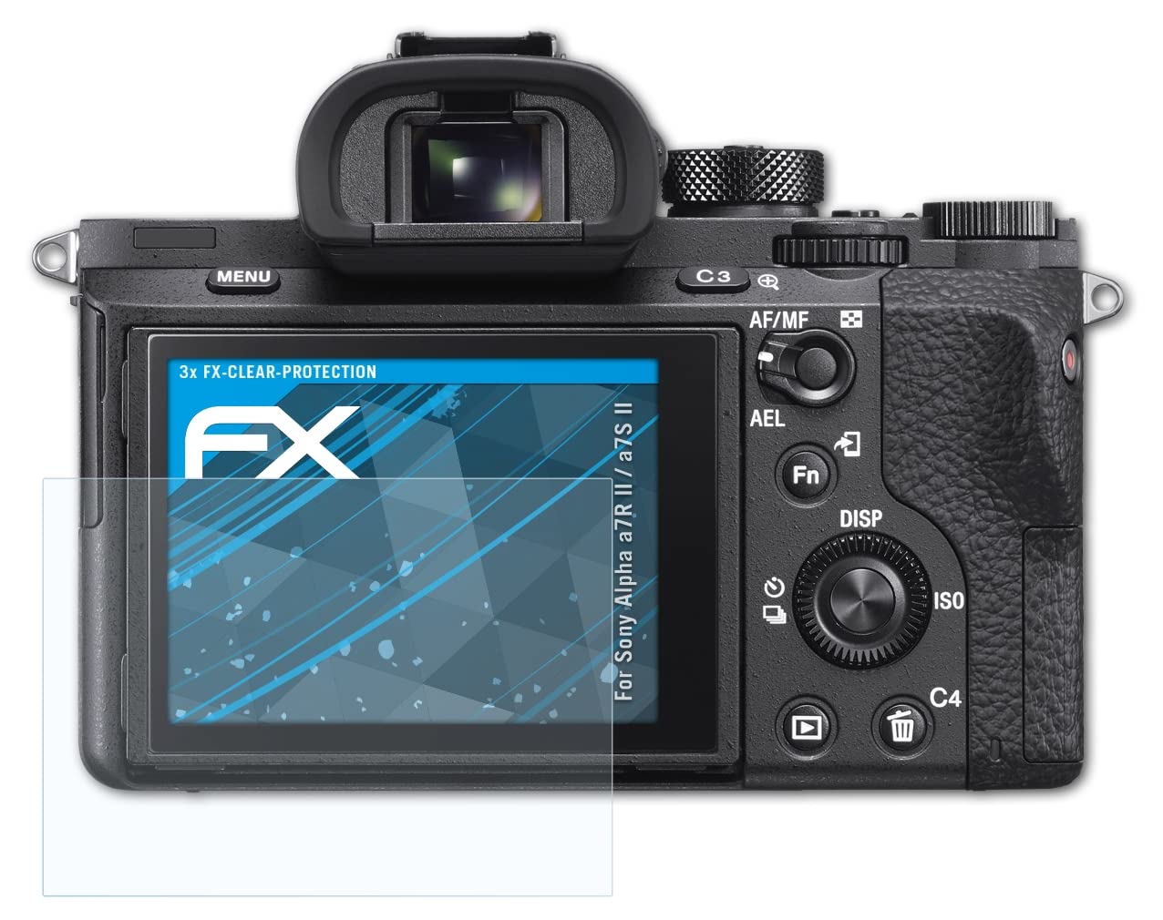 atFoliX Screen Protection Film compatible with Sony Alpha a7R II / a7S II Screen Protector, ultra-clear FX Protective Film (3X)
