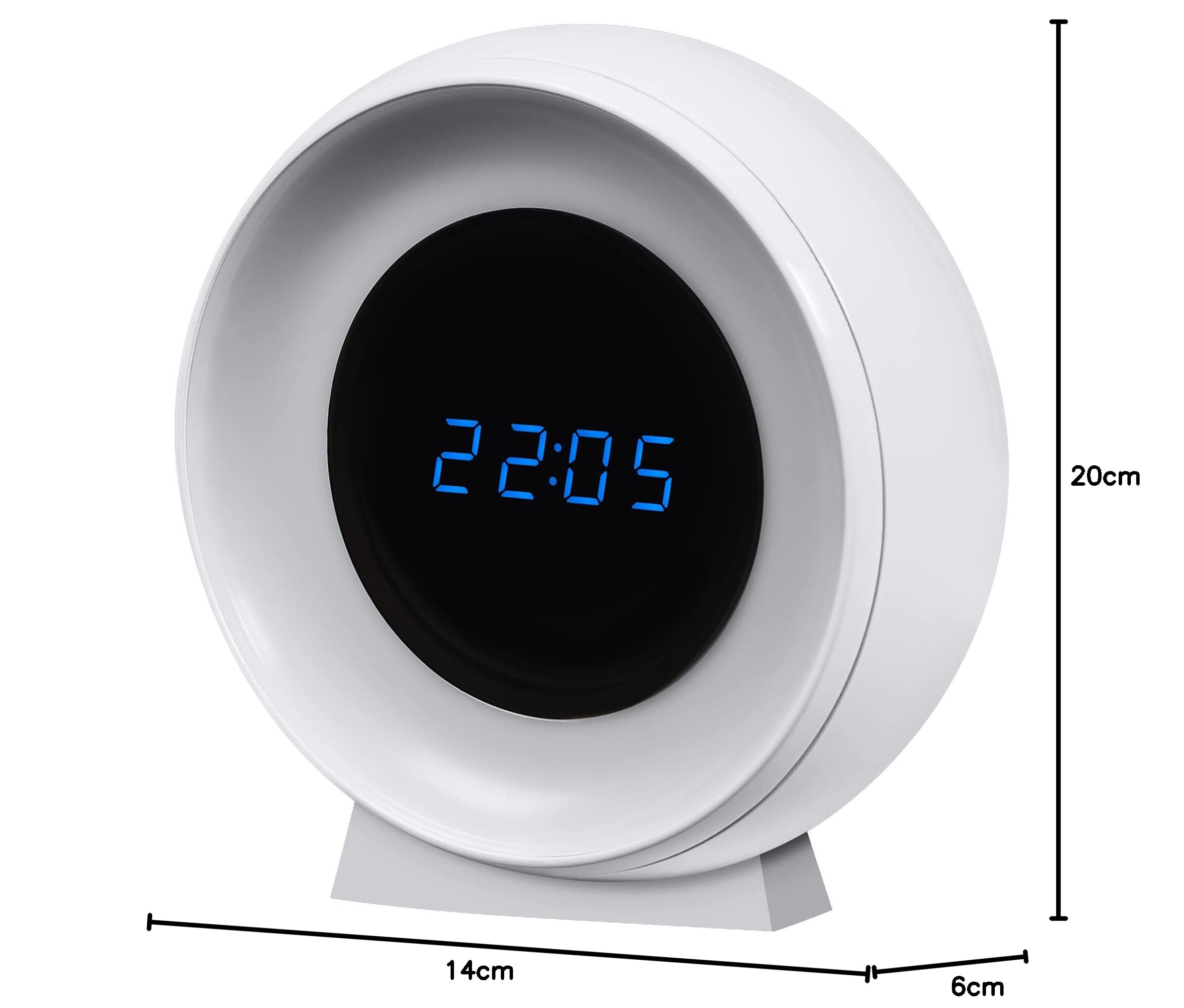 Luce Notturna USB DC5V Con Temperatura Colore Regolabile 2700K-6500K E 6 Livelli Di Luminosità, Nero, Facile Da Posizionare