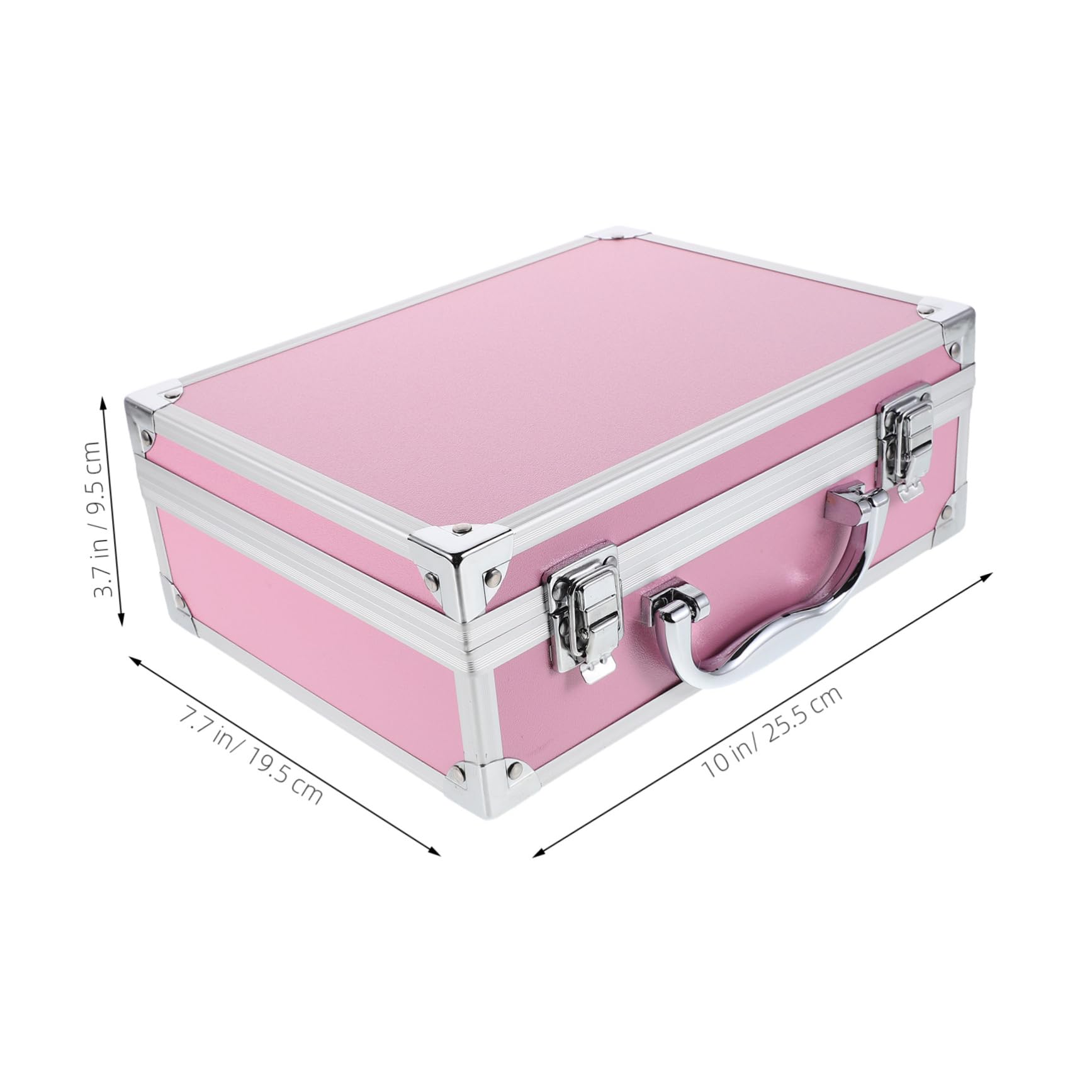Outanaya Aluminum Alloy Makeup Box Large Capacity Tool Organizer Multipurpose Storage Case For Cosmetics Medical Supplies Jewelry Portable And Handheld Carry Case