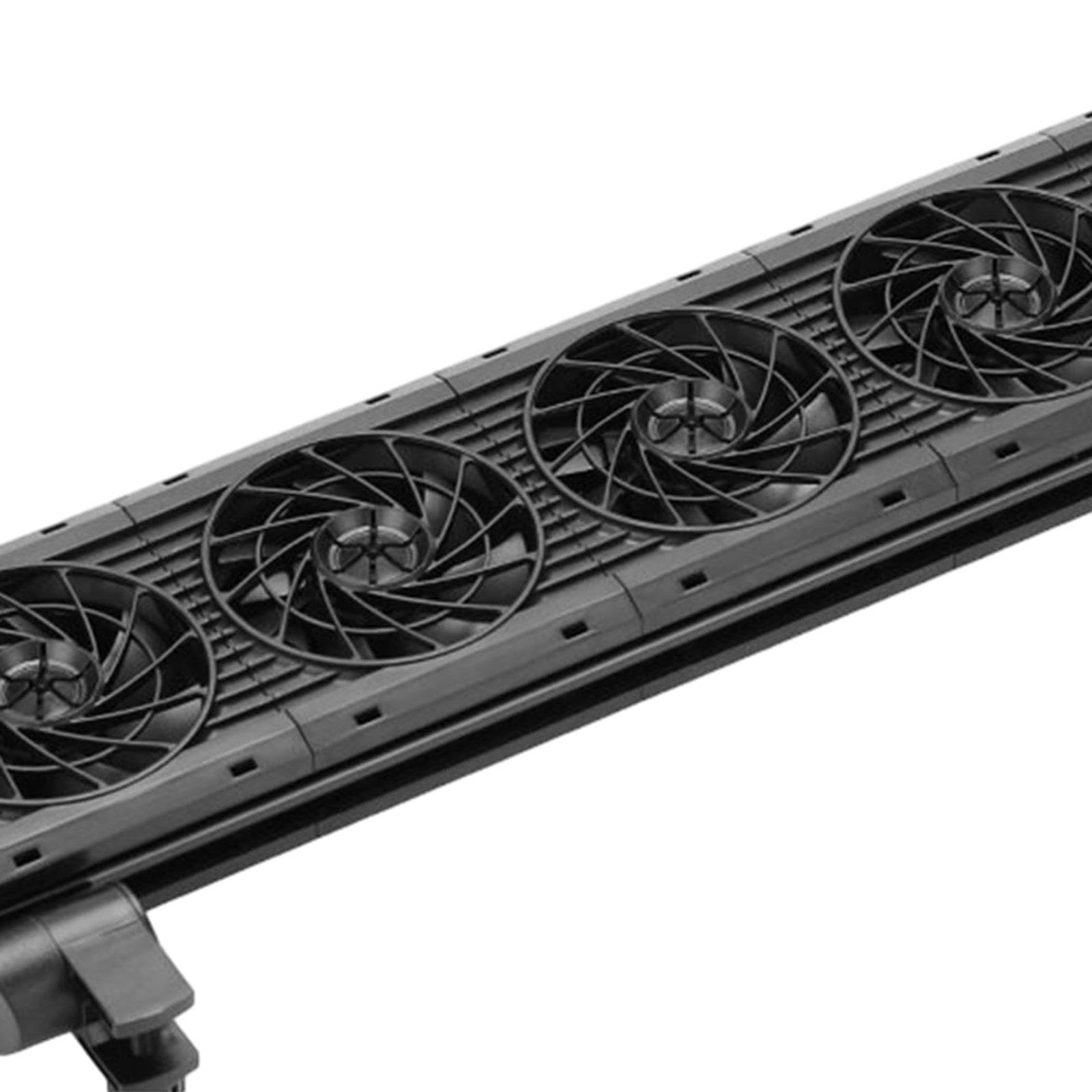 Aquarium Chiller Ventilateur pour Aquarium Ventilateur à Variable Système Compacte Régulateur de Température Support Aluminium Matéria, 5