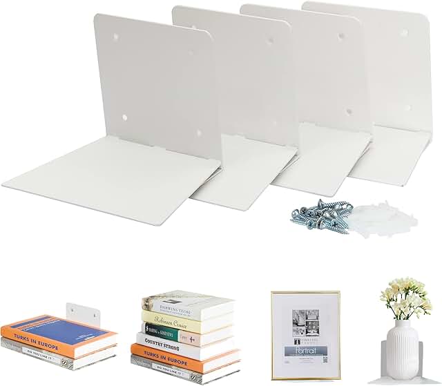 26 Loft Bedroom Ideas That Feel Modern and Relaxed 41 STORAGE MANIAC Floating Book Shelves for Wall Mounted Invisible Floating...