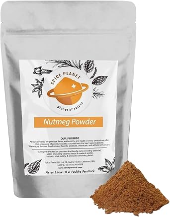 Nutmeg Ground Powder Jaiphal | Jaifal | Jatiphal Premium Quality by Spice Planet  25g-1.9kg 50 Grams