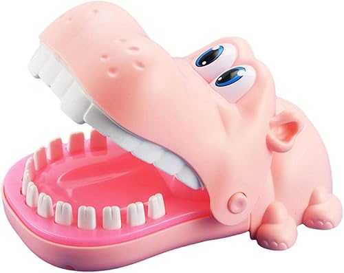 Juego de morder los dedos, juguete de dedo de hipopótamo, juego interactivo de reacción de mano para niños, juegos divertidos de dientes para