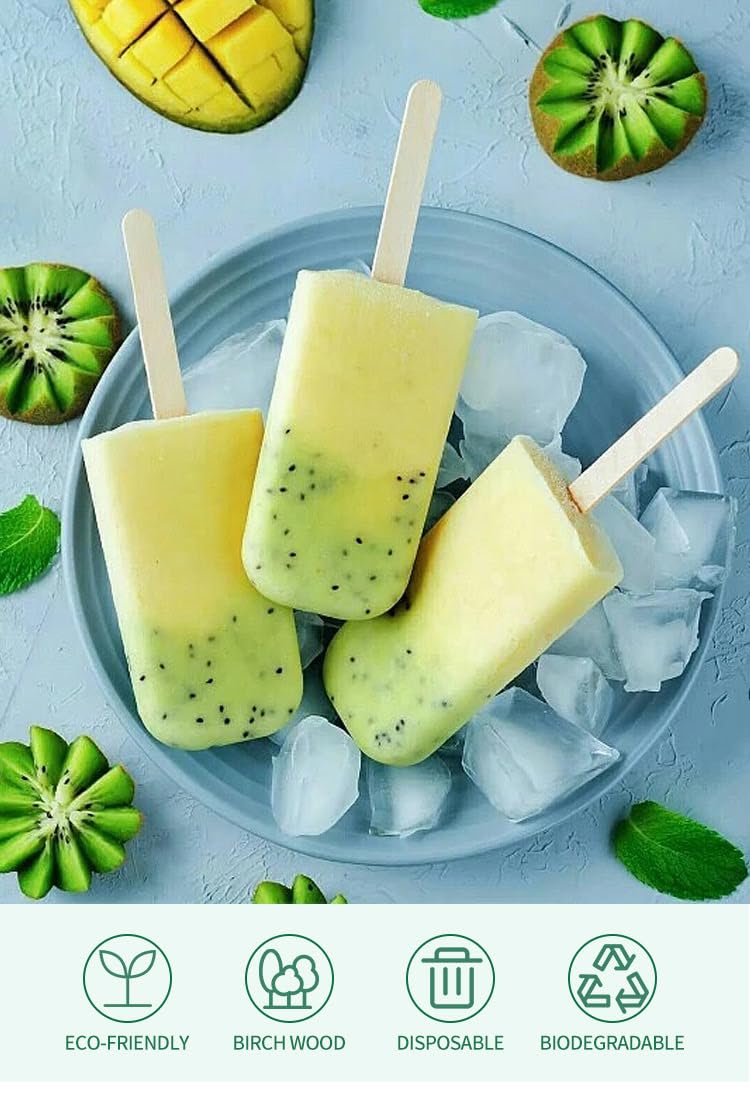 Perfect Stix Palitos de paletas de grado A, paquete de 2000 unidades, madera de abedul 100 % natural de grado alimenticio, palos de alta calidad