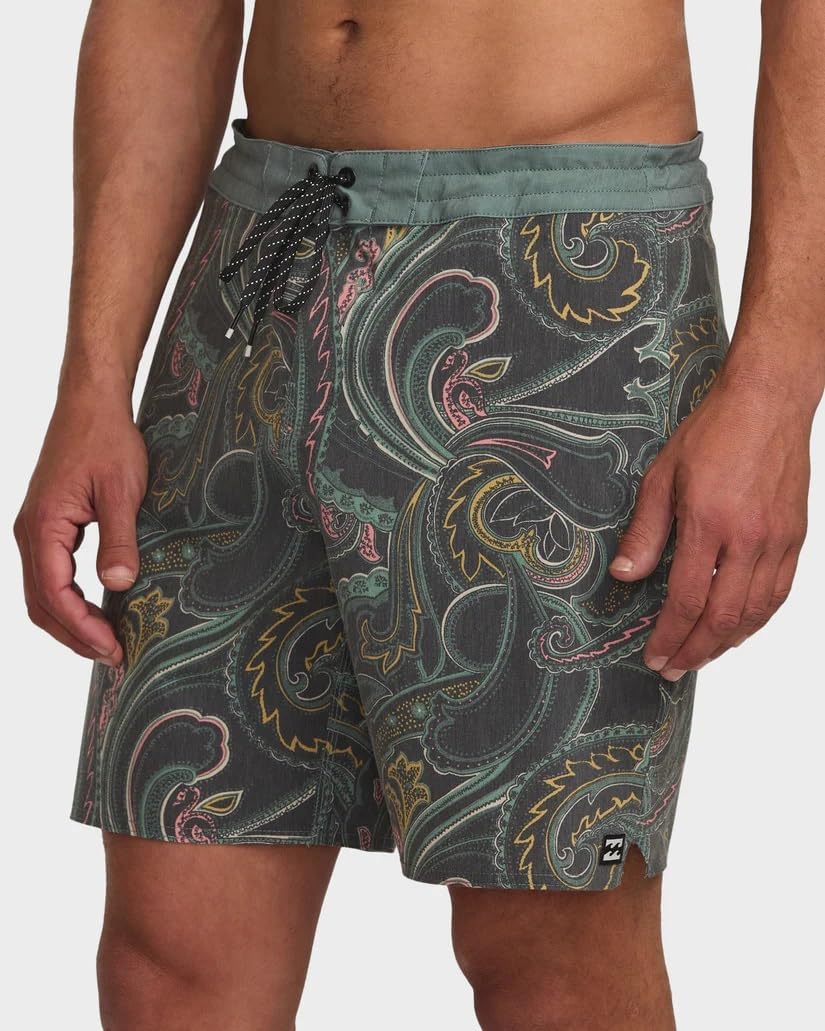 Billabong Men's Standard Good Times Lo Tide Boardshorts - Light Weight and Quick Drying Elastic-Waist Shorts