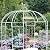 SCENDOR Birdcage Shape Garden Arches Arbors,9' High x 6.8' Wide,Metal Gazebo White Enduring Iron Trellis Plants Stand Use for Outdoor Garden Climbing Plants Wedding Arches Ceremony