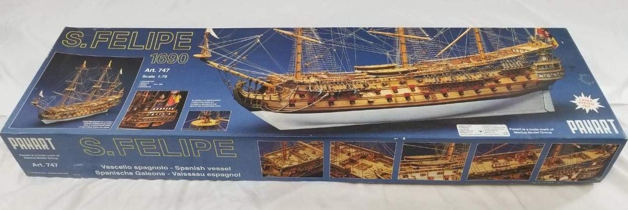 Panart San Felipe 1690 Vascello Spagnolo in Kit di Legno in Scala 1:75 960mm Mantua Model Made in Italy