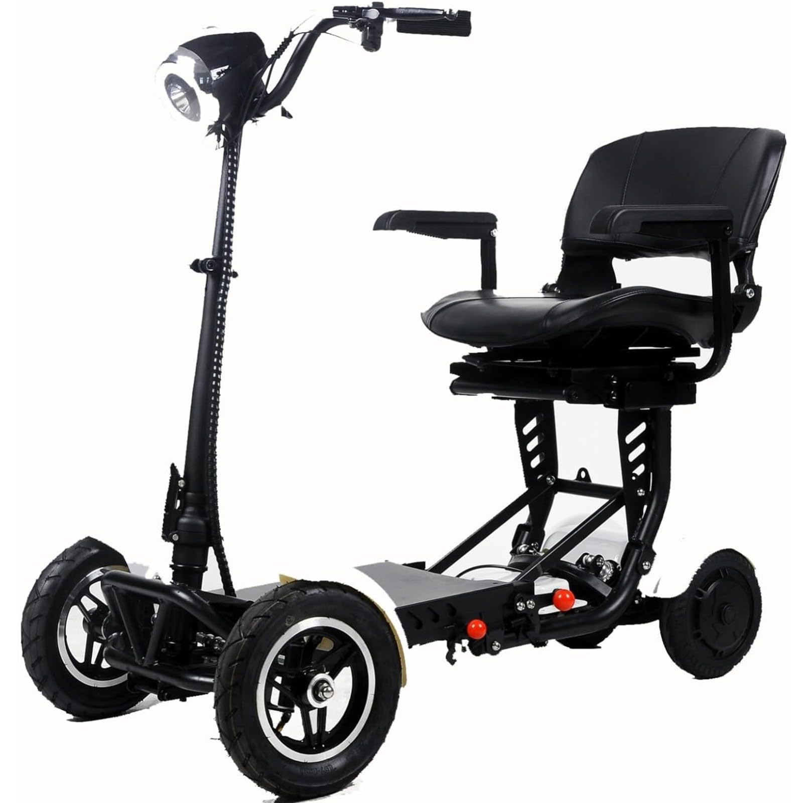 Mobilità Per Scooter 4 Ruote Supporta 136Kg Deambulatori Per Anziani Scooter Leggero Con Sedile Per Adulti Anziani Disabili Dispositivo Di Mobilità Elettrica Pieghevole A 4 Ruote blue