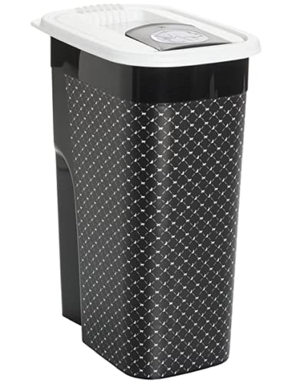 Rotho Flo Pet container lid, food-safe plastic (PP) BPA-free, black, 4.1l, 4,1l (19,5 x 13,6 x 27 cm), 4,1l (19,5 x 13,6 x 27,0 cm)