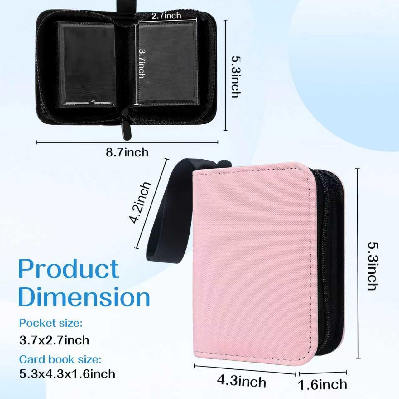one card binder Amazon.com: 1 Pocket Card Binder – Collectible Trading Card Album, Single  Card Holder with 20 Pages, Holds 40 Cards, Side-Loading Mini Binder for  TCG, MTG, Sports, Baseball, Football, Small Sports Card Book,Pink :