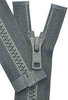 Vista 47 de YKK - Chaqueta Vislon de 22 pulgadas, 5 separadores de plástico moldeado, peso medio por cada uno (color seleccionado) (blanco nieve - 841)