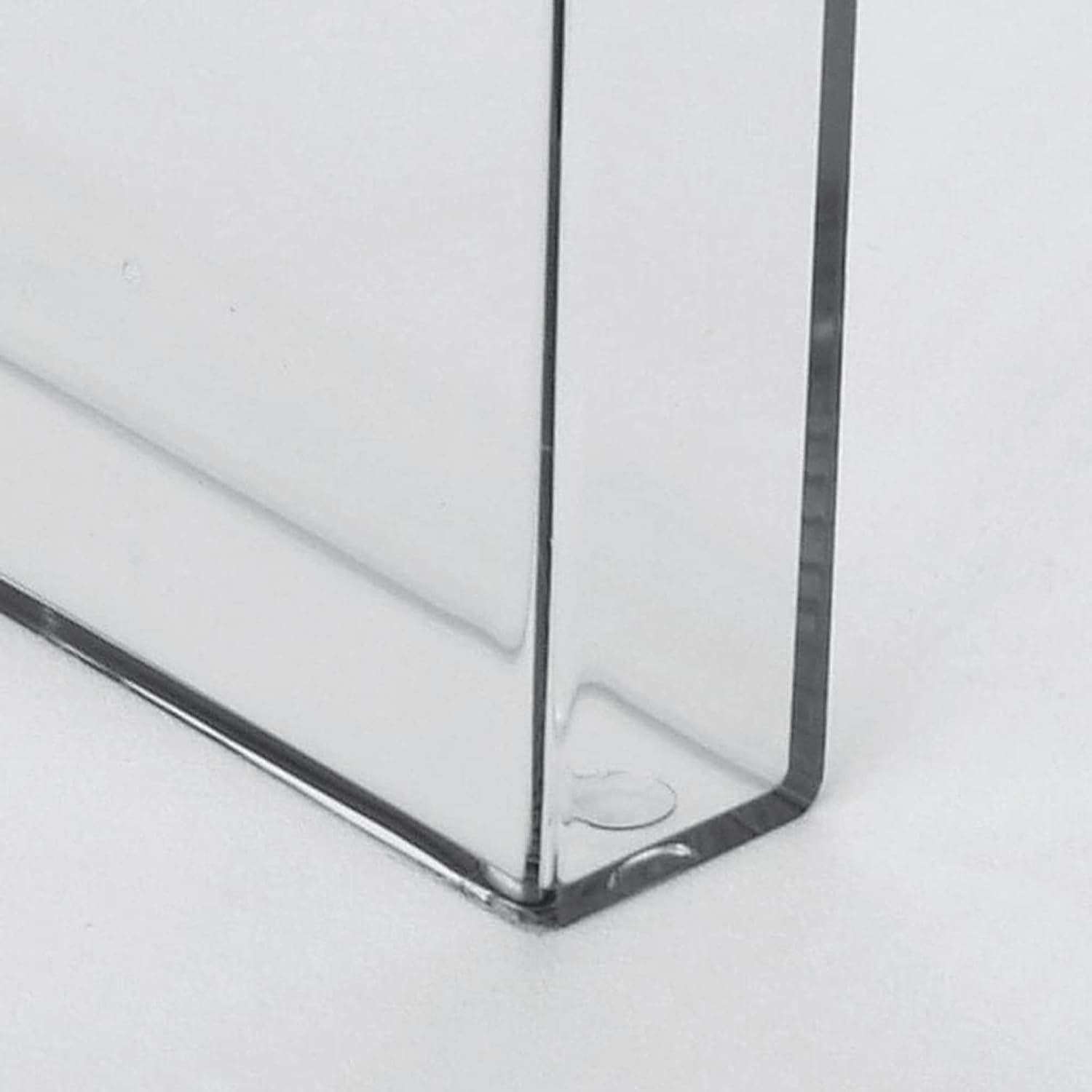 M&T Displays Clear Acrylic Wall Mount Brochure Holder 5.5x8.5 Inch 1 Tier 1 Pockets Desktop or Wall Mounting Literature Rack Pamphlet Leaflet Flyer Card Display Stand Desk Organizer