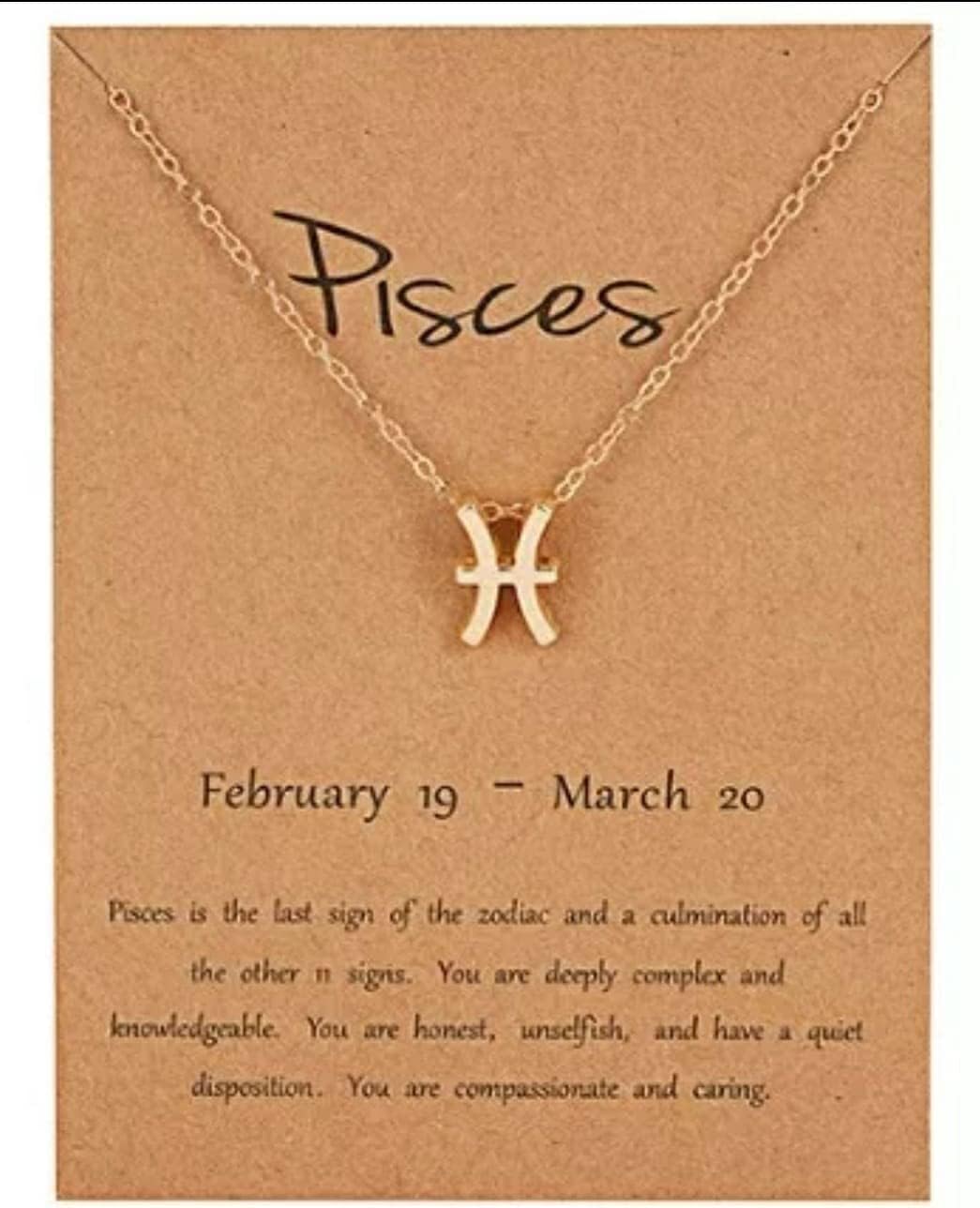 GenericPisces Star Sign Necklace for Women & Girls