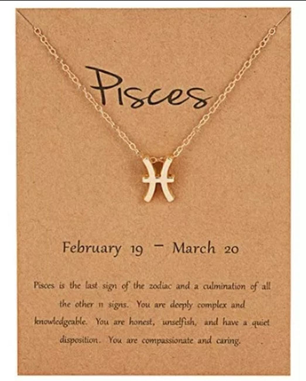 GenericPisces Star Sign Necklace for Women & Girls