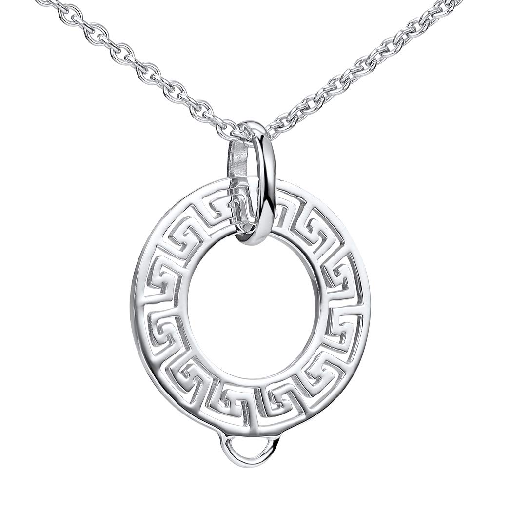 MATERIA by Matthias Wagner Charm Träger 925 Silber rhodiniert Carrier Anhänger keltisch rund