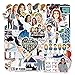 PMSMT 50pcs TV-Show Grau Anatomie wasserdichte Aufkleber DIY Skateboard Gitarre Laptop Kühlschrank Gepäck Lustige Graffiti Aufkleber Aufkleber Kinderspielzeug
