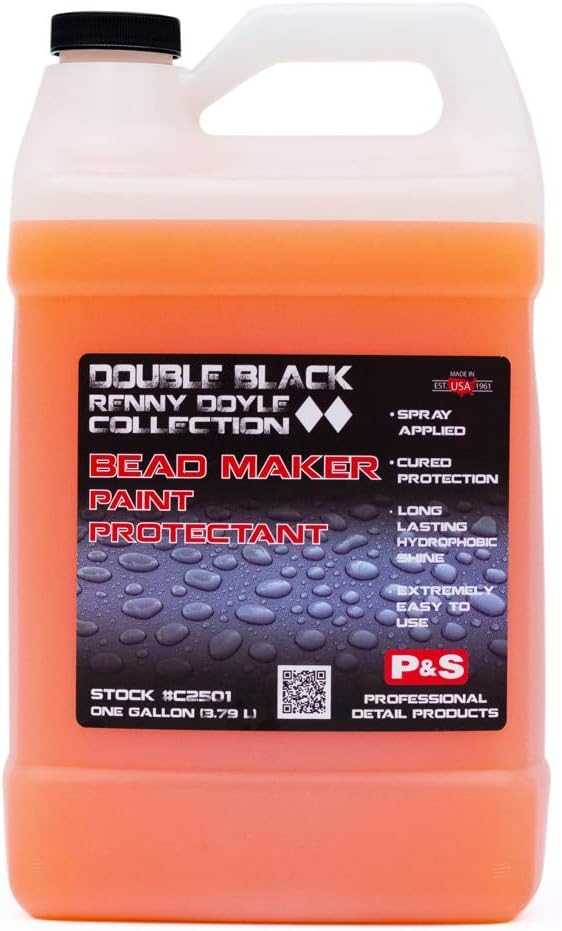 P&S Professional Detail Products - Bead Maker w/ 2 Eagle Edgeless Microfiber Towels by The Rag Company Combo Kit - Paint Protectant & Sealant, Easy Spray & Wipe Application (1 Gallon + 1 Pint)