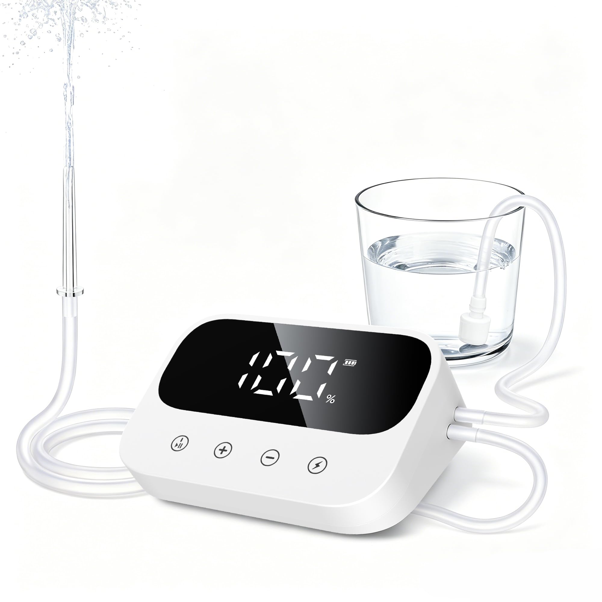 Photo 1 of Enema Kit, Coffee Enema Coffee Organic Kit, Electric Enemas for Colon Cleanse for Women Men, Adjustable 100 Water Pressure & 13 Replaceable Nozzles (Elegant White)