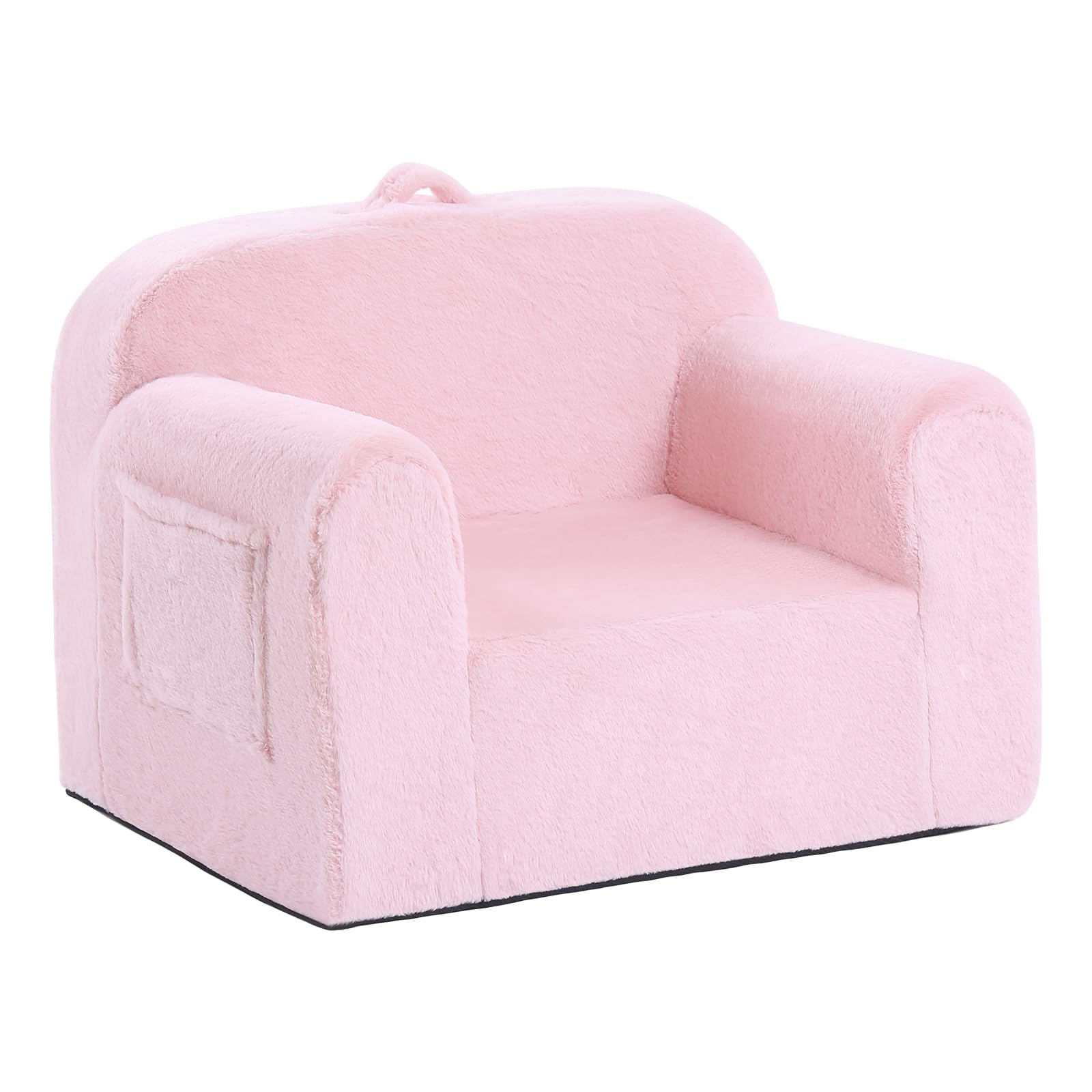 Givjoy Toddler Chair Plush Kids Couch, Comfy Kid Sofa Toddler Lounger Chair for Bedroom, Convertible Toddlers Couch for Playroom, Girls and Boys,