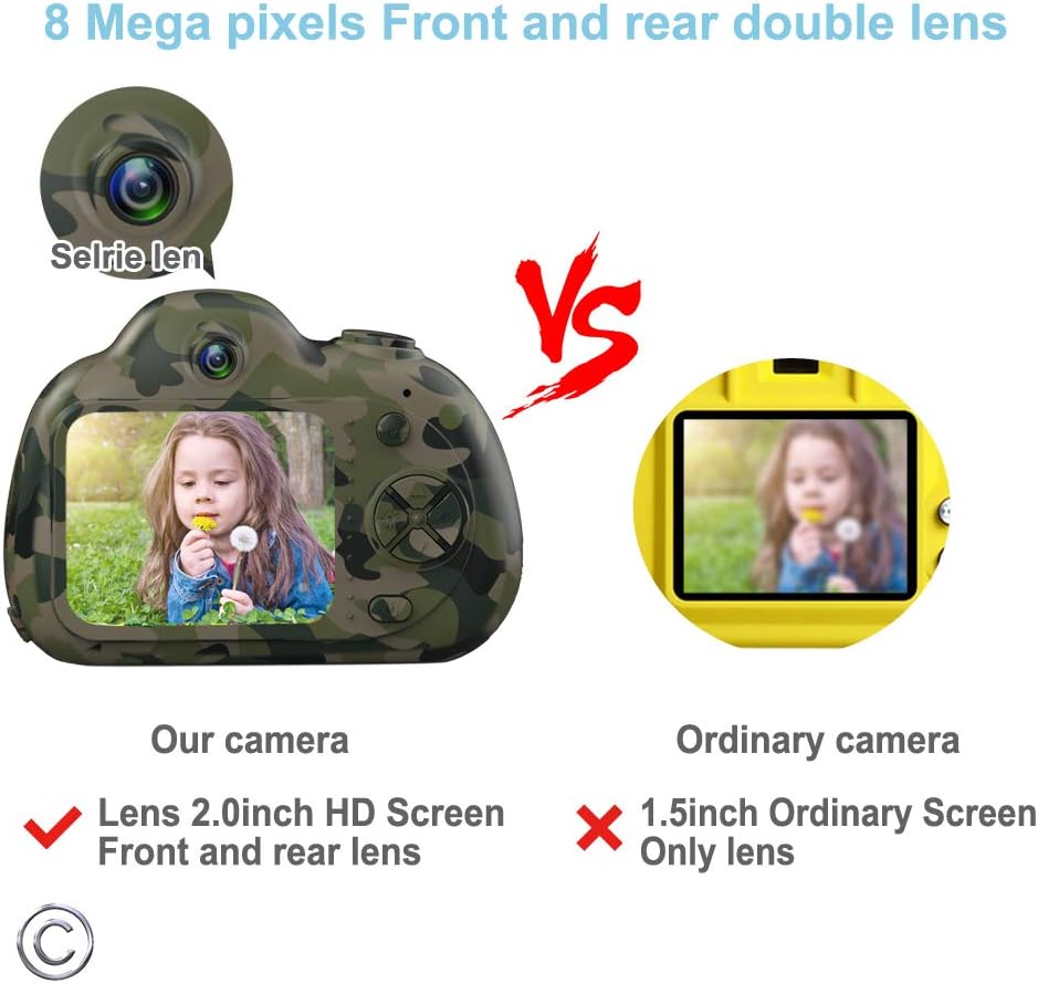 Flash Deals - 40% OFF Feeyea Kids Camera for Girls or Boys - Shockproof Kid Digital Camera with Soft Silicone Shell and HD Screen for Outdoor Play, Great Gifts for 4-8 Year Old Boys (32G TF Card Included)(Green) Black Friday - 70% OFF Feeyea Kids Camera for Girls or Boys - Shockproof Kid Digital Camera with Soft Silicone Shell and HD Screen for Outdoor Play, Great Gifts for 4-8 Year Old Boys (32G TF Card Included)(Green)