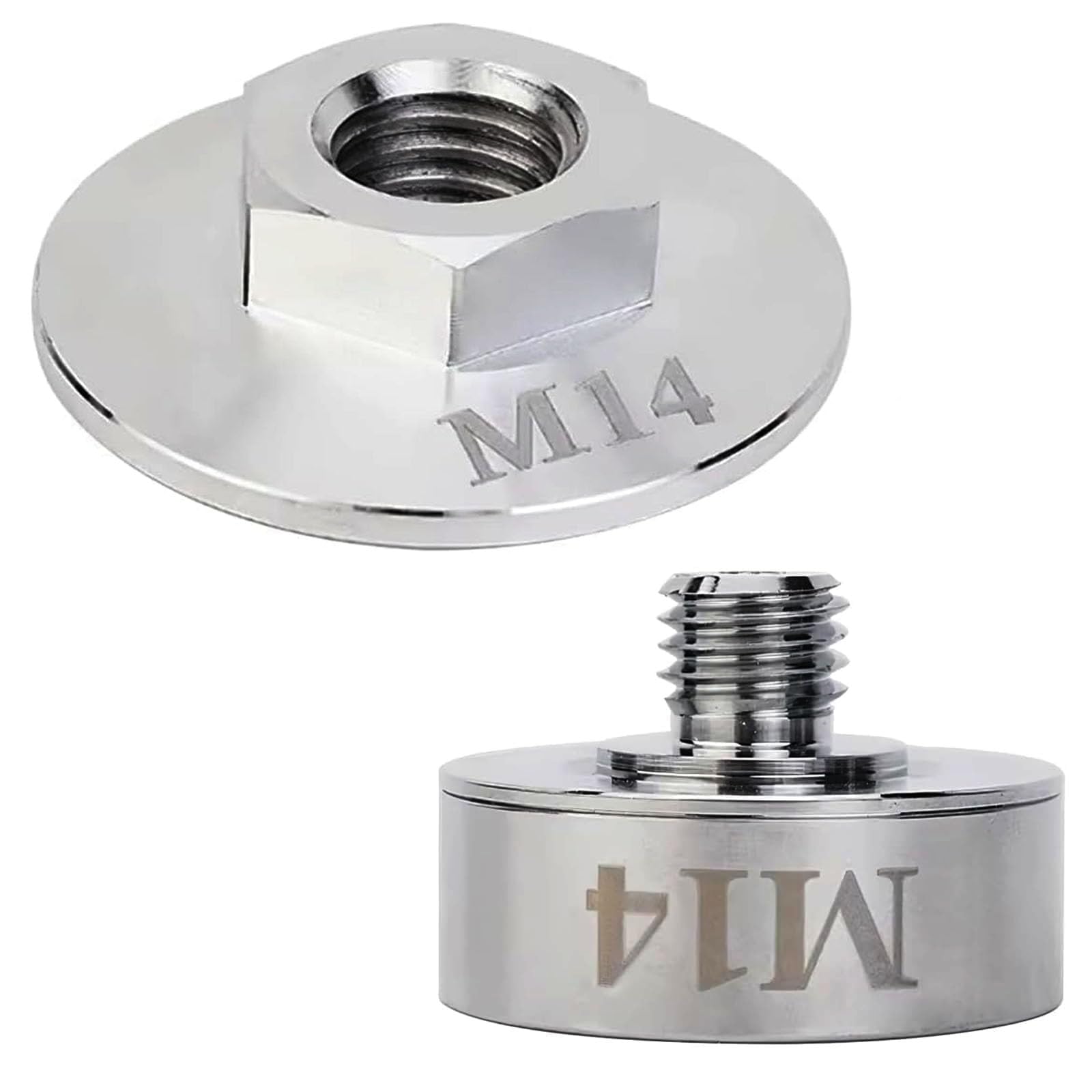 Adaptateur X Lock - Écrou de serrage rapide pour meuleuse d'angle - Avec adaptateur fileté M14 et 5/8" - En acier inoxydable 304 - Avec joint torique - Pour meuleuse d'angle XLOCK - Robuste et