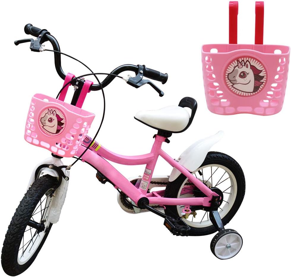 Nova Tree Children's Bike Basket Plastic Kids Bike Front Basket (Pink) Amazon.co.uk Sports