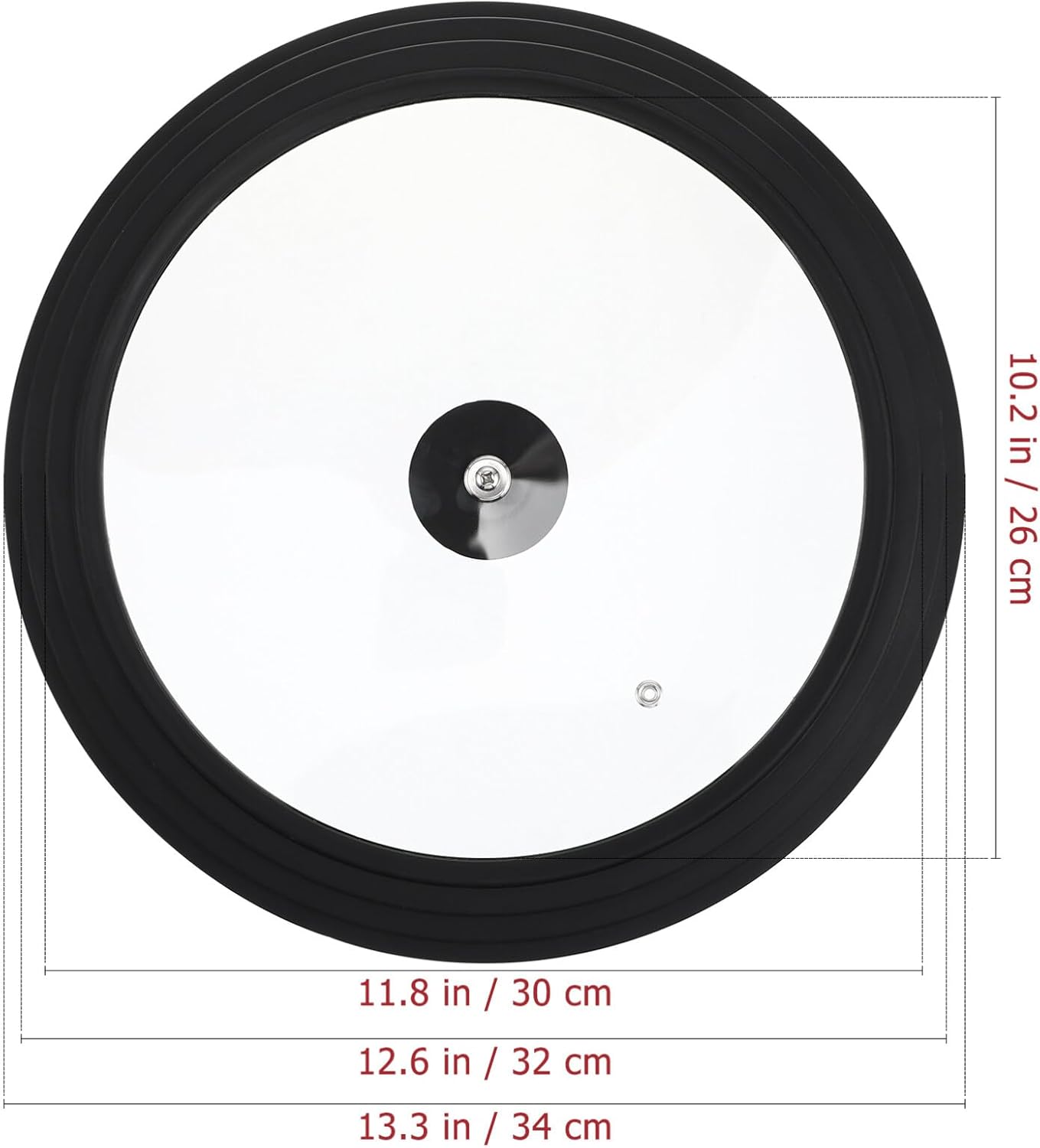 Kichvoe Tempered Lid Handle Cover for Frying Pans Skillets Pots -scald Design Fits Cookware Easy to Clean and Maintain