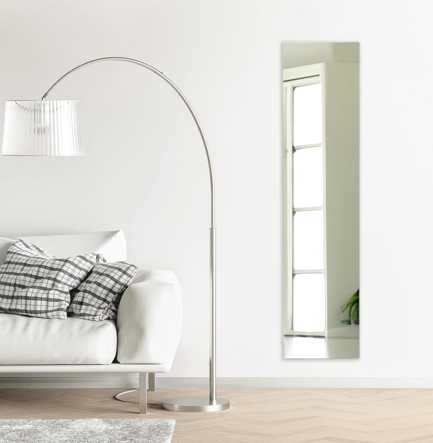 【更に改善されましたｘどこでも貼れる割れない鏡】ドアの裏やクローゼットにも鏡全身鏡姿見鏡壁掛けミラー壁掛け浴室(120&times;30cm1枚