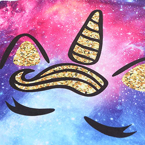 Star Unicorn Nightgowns for Girls&Dolls 18 inch Pajamas Kids Sleepwear,Size 4t 5t3