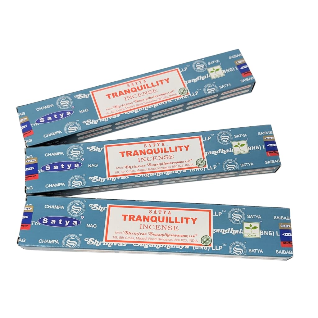 Jrose Collections White Satya Tranquillity Incense Sticks – 3 Pack Gift Set With Jrose Incense Burner | Calming Aromatic Sticks For Meditation, Yoga, Relaxation & Home Fragrance | Hand-Rolled In India