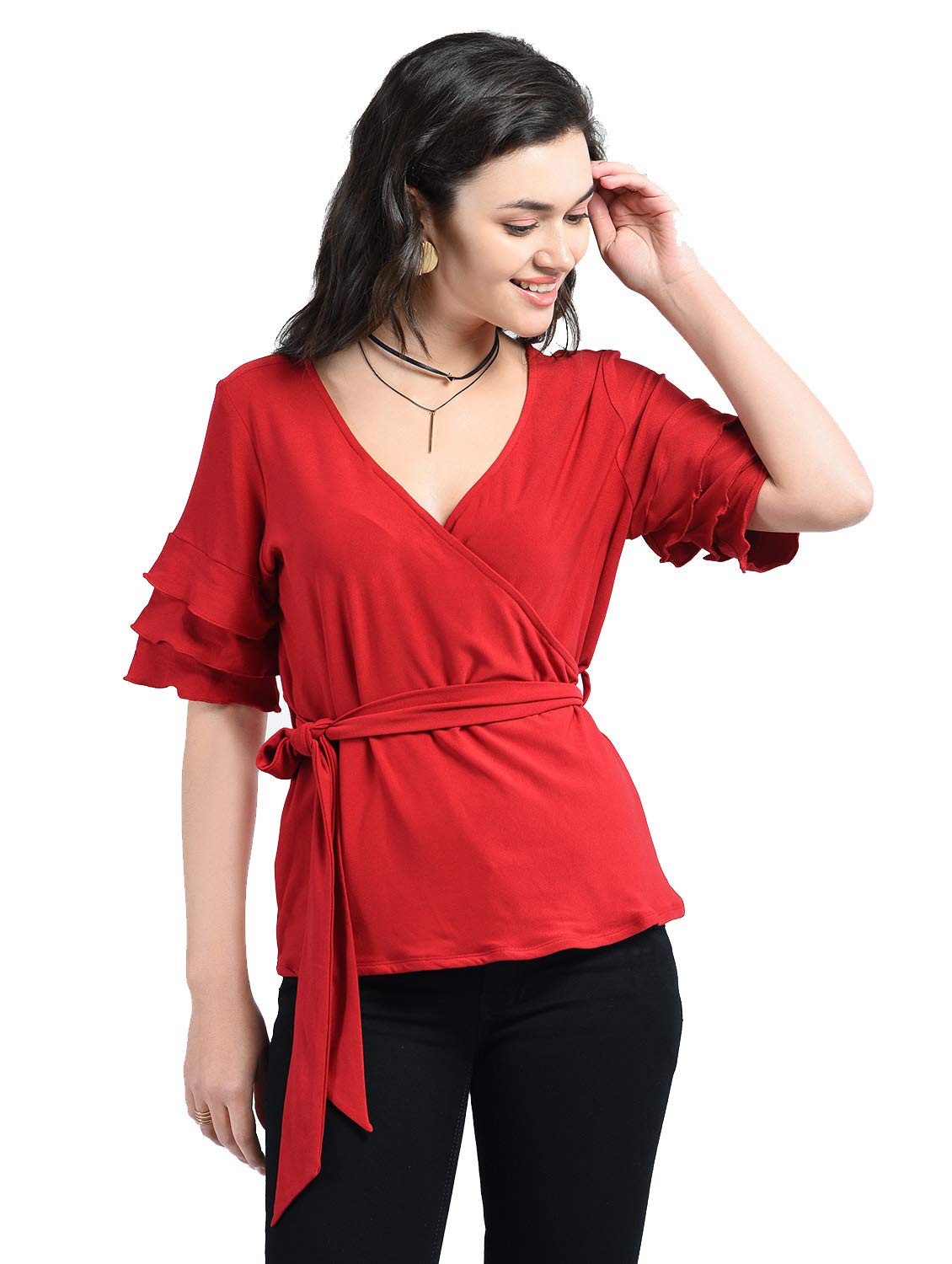AARAWomen's Regular Wrap Top