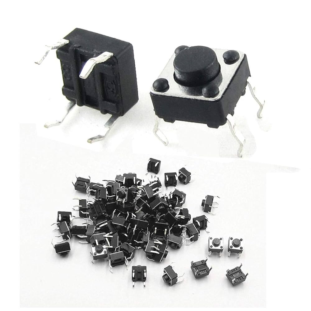 【えぬぴーしー様】ご購入用 Amazon.co.jp: Youmile 100個タクトボタンスイッチ6x6x4.3mm 6