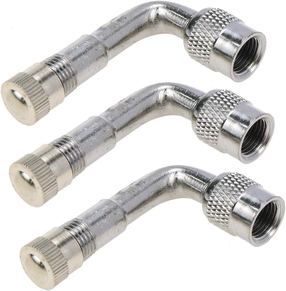 Xiaoyztan 3 Pcs 90 Degree Tire Valve Extension Adapter