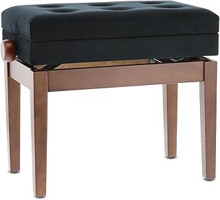 GEWA Pianobank Deluxe Compartment, nussbaum matt, mit Notenfach