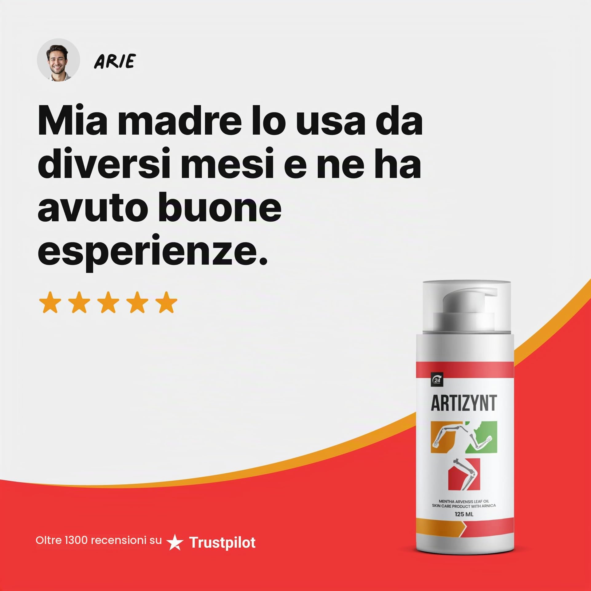 Crema per la cura della pelle con olio di foglie di Mentha Arvensis e arnica, 125 ml (3+2 gratis)
