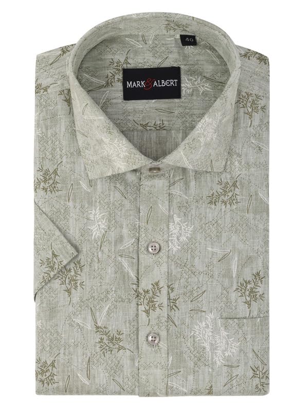 Image of Men's Half Sleeve Linen Shirt