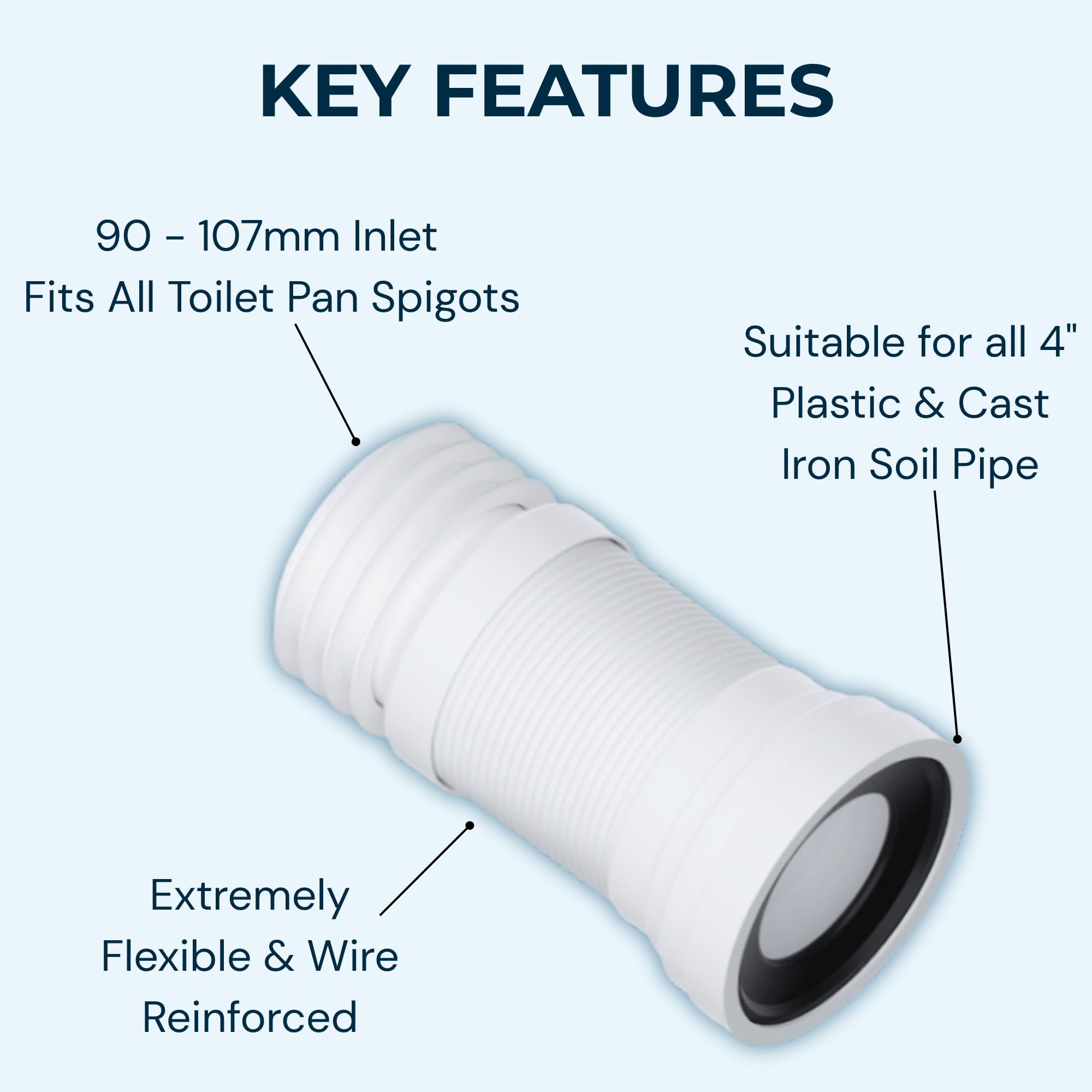 Hulthor Flexible Pan Connector 240-500mm - Image 2