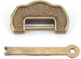 アンティーク錠前　動物　工芸品　レトロ アンティーク錠前 動物 工芸品 レトロ